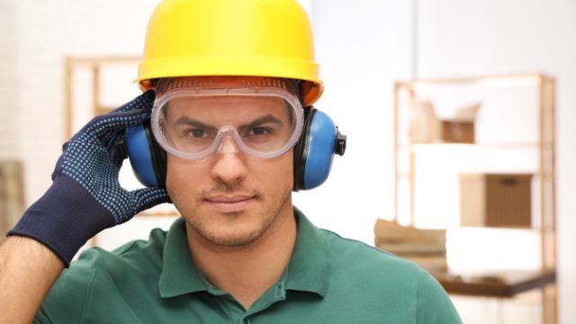 Uso de protetor auricular