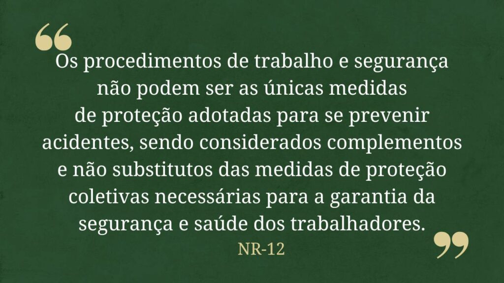[NR-12] Procedimentos de segurança