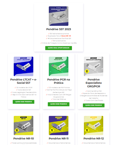 Pendrives da Escola da Prevenção